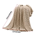 thumbnail image 3 of TopLLC Throw Blanket 127X152cm Super Soft Warm Solid Warm Fleece Blanket Throw Rug Sofa Bedding blanket blanket, 3 of 5