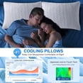 thumbnail image 3 of Cooling Pillows Queen Size Shded Memory Foam Pillows Adjustable Firm Bed Pillows Cool Cold Pillow for Hot Side Back Stomach Sleepers with Removable Washable Cover ” x ”, 3 of 8