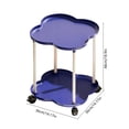 thumbnail image 2 of Uuiauoio Chariot de Rangement Mobile Table d'Appoint Roulante avec Roues, Étagère Organisatrice en Plastique pour Chambre Salon Bureau, Étagère de Rangement Portable Multifonction avec Assemblage Requis, 2 of 7