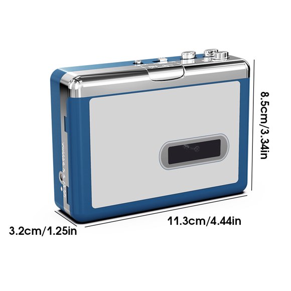 Ezcap215 Outdoor Traveling USB Wireless Tape Player Speaker Headphone Automatic Search Battery Powered Bluetooth-compatible Vintage Volume Adjustment Auto Reverse