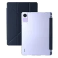 thumbnail image 1 of Pour Funda Étui Redmi Pad SE avec Porte-Stylo Support Pliable Multiple Dos Transparent Étui Magnétique pour Tablette pour Redmi Pad SE 11 Funda Étui Bleu Foncé Redmi Pad SE 11 Pouces, 1 of 6