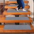 thumbnail image 1 of Striped Stair Tread Mat, Non-Slip Self-Adhesive Step Runner, Absorbent and Quiet Carpet for Stairs, Customizable Size, Washable and Durable, Ideal for Home Safety, 1 of 9