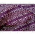 thumbnail image 4 of oneOone Silk Tabby Fabric Leaves & Chevron Block Print Fabric By The Yard 42 Inch Wide, 4 of 4