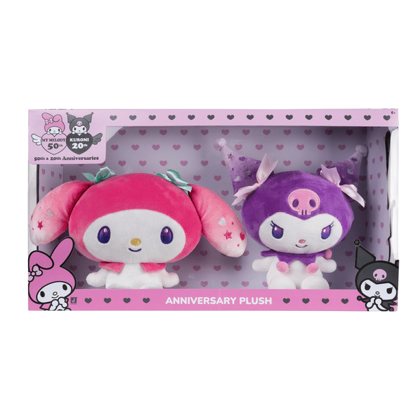 My Melody™ 50th & Kuromi™ 20th Anniversaries 8-Inch Plush 2-Pack