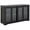 Black, variant on HOMCOM Kitchen Sideboard Stackable Storage Cabinet with Sliding Glass Door
