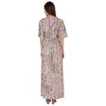 thumbnail image 4 of Inkmeso Robe à Manches Kimono Courtes Imprimée à Col en V pour Femmes, Robe Maxi Longue Décontractée d'Été, 4 of 7