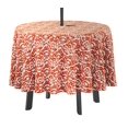 thumbnail image 1 of Vargottam Indoor/OutdoorRoundTablecloth 58 pouces avec trou de parapluie & Zip, imperméable à l'eau TableCloth, TableCovers pour Backyard Table -Red, 1 of 7
