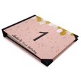 thumbnail image 1 of Darling Souvenir Pink Balloons & Confetti Personalized Printed Birthday PartyGuestBookHardbound Cover Sign InBookRegistry Scrapbook-9 x 12 Inches, 1 of 4