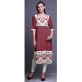 thumbnail image 2 of Bimba Kurtis Droits à Panneaux pour Femmes Robe Kurti Longue Haut Indien Imprimé, 2 of 5