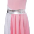 thumbnail image 4 of Yartina Robe de Danse Asymétrique pour Filles, Tunique de Prière Lituricale, Rose Clair 10, 4 of 6