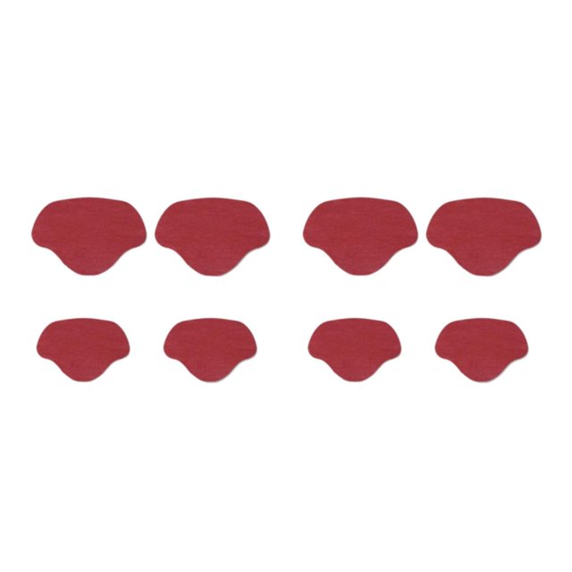 kurtrusly Adjustable Shoe Heel Pad Insoles for High Heels Customizable Heel Repair Stick wine red 2Set