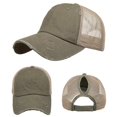thumbnail image 2 of Unisex Men Women Solid Color Sun Hat Adjustable Baseball Cap Hip Hop Hat, 2 of 4