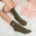 thumbnail image 2 of Outfmvch Chaussettes de la Saint-Valentin pour Femmes Bas Résille pour Femmes une Paire de Chaussettes Décontractées Imprimé Animal Motif Coton Chaussettes Confortables Café Taille Unique, 2 of 4