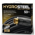 HydroSteel Heavy Duty Garden Hose Triple Layered Steel Garden Hose 50Ft