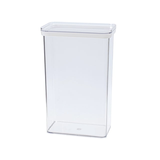 Lksixu Airtight Cereal Storage Container With Lids, Clear 3.4L Airtight Kitchen Food Storage Container For Grain,, Flour, Rice, Nut, Snacks Storage Bins Organizers and Storage