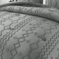 thumbnail image 2 of JML 3 Piece Tufted Comforter Set King,1 Comforter,2 Pillowcases, Geometric Design, Grey, 2 of 5