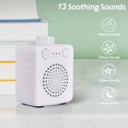 thumbnail image 1 of Estbridge Portable Mini Sound Machine for Sleeping - 20 Soothing Nature Sounds  Timer & Memory  Wood Grain Design for Home  Office  Or Travel, 1 of 7