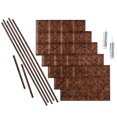 thumbnail image 1 of Fasade Decorative Vinyl Backsplash Kit- Covers 15 sq ft, Moonstone Copper Finish, 1 of 6