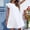 F-White, variante sur 2025 Robe Femme Fraîche Douce Amincissante Femme Habillée Robe de Couleur Unie Robe Décontractée Robe Décontractée Jupe Robe d'Été Femme Robe Maxi à Col en V Robe en Tricot