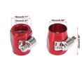 thumbnail image 3 of 4pcs AN6 Hex Black Car Hose Finisher Clamp Adapter Line End Cover Connector, 3 of 6
