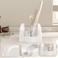 thumbnail image 5 of Fesfesfes Support d'Outils pour Cuisinière avec Base de Drainage, Rangement Intégré pour Spatules, Couvercles, Système de Séchage d'Ustensiles de Cuisson, 5 of 5
