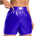 thumbnail image 1 of Clearance Sale 2025 Intimates Ladies Leather Shorts Multi Colored High Waisted Stretch Casual Shorts, 1 of 5