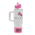 thumbnail image 3 of Hello Kitty Big Face Design 30 oz Stainless Steel Tumbler with Handle and Straw with Charm, 3 of 7