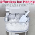 thumbnail image 4 of Frigidaire 33 lbs. Nugget Ice Maker, Self-Cleaning Countertop Ice Machine, Stainless Steel, 4 of 14