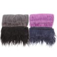 thumbnail image 1 of Shisuyan Bandes de Tissu en Fausse Fourrure Gris Acrylique Polyester 4 Pcs 9.4x7.9 Po, 1 of 9
