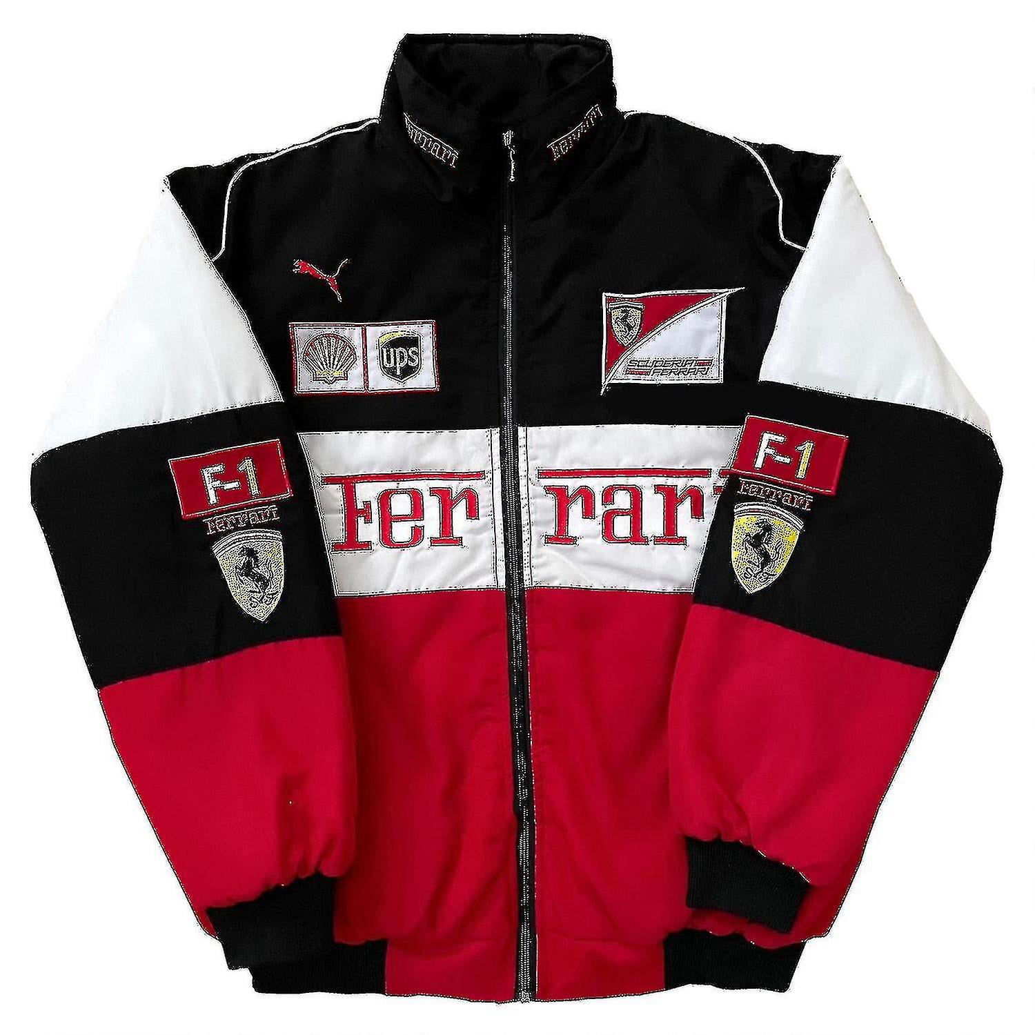 Men Racing Jacket With Red Black Embridery,jacket Suit F1 Team Racing Cool Jacketsiniker