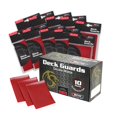 thumbnail image 1 of BCW Deck Guard - Double Matte Card Sleeves | 500 Count Box (10 Packs of 50 Sleeves) |Acid-Free, No PVC | Fits 2.5" x 3.5" Game Cards | Archival Safe Sleeves for Card Protection (Red), 1 of 4