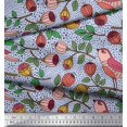thumbnail image 2 of Soimoi Satin Silk Fabric Lotus & Dog Face Print Fabric by Yard 42 Inch Wide, 2 of 5