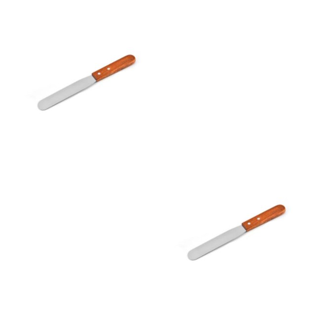 Wweixi Stainless Steel Blade Offset Spatula For Cake Decorating Multifunction Best Helper Frosting Spatula Straight knife 6in 2Set