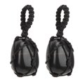 thumbnail image 2 of Stone Hanging Ornament, Widely Used Bring Calmness  Hanging Ornament  For Office For Car For Keychain Obsidian, 2 of 8