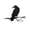 A, variant on TIELUTT Garden Crow Card Slot Insert Outdoor Yard Art Figurine Halloween Decorative Stake Bird Statue Home Metal Holder Wallet Outdoor Metal Sign Little Signs Garden Metal 6ft Outdoor Garden Signs
