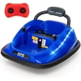 thumbnail image 1 of OLAKIDS Bumper Car for Toddlers, 12V Kids Electric Ride on Toy with Remote Control, Battery Powered Vehicle Racer for Baby, 360 Degree Spin Rotation, Colorful Flashing LED Lights, Music, 1 of 9