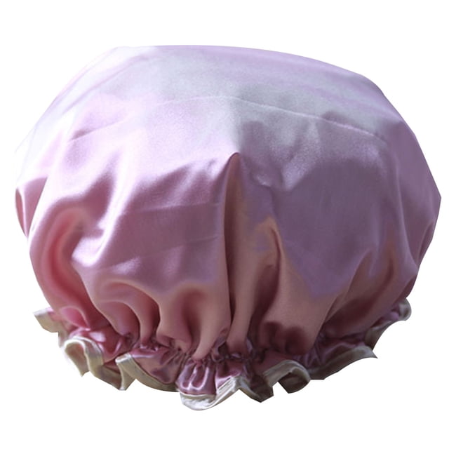 stanreset Beauty Makeup Dustproof Cap Waterproof Padded Shower Hat Imitate Silk Satin Adult Bathing Hat