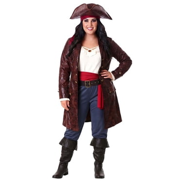 Plus Size Pretty Pirate Captain Costume for Women