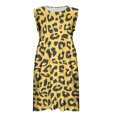 thumbnail image 2 of Pisexur Robe d'Été pour Filles Sans Manches, Décontractée, Imprimée, Robe Soleil, Robe de Fête Évasée, Robe Midi Ligne A, Robe Débardeur pour Enfants 3-14 Ans, 2 of 6