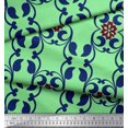 thumbnail image 3 of Soimoi Velours Tissu Floral & Filigrane Damassé Imprimés par Yard 58 Pouces de Large, 3 of 3