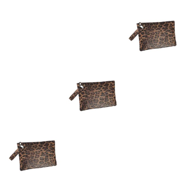 Transemion Sac à Main à la Mode, Gain de Place et Multicolore, Sacs pour Femme, Sac à Main en PU Durable, Sacs à Main Conçus, Sacs à la Mode, Léopard Brun, Ensemble de 3