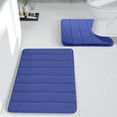 thumbnail image 1 of Xihbxyly Bathroom Rugs Sets 2 Piece, Bathroom Rug Set, Bathroom Rug Sets, Memory Foam Bath Mat, Bathroom Mat Quick Dry, Rugs for Bathroom Floor, Non-slip, Thick, Small Bathroom Rug, Dark, 1 of 7