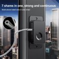 thumbnail image 2 of Intelligent Fingerprint Lock For Drawers, Cabinets, Refrigerators & for Windows - Keyless USB Rechargeable Security Device With Adjustable Steel Wire Cable For Home Office Storage(Black), 2 of 6