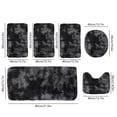 thumbnail image 3 of Bathroom Rug Set 6 Piece | Plush Toilet Mats & Bath Mats | Non Slip Water Absorbent Washable Rugs for Bathroom Floor | Whole Room Set for Home, 3 of 6