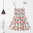 thumbnail image 2 of XZNGL Robe d'Été pour Filles Été Tout-Petits Bébés Filles Robe Sans Manches à Bretelles Imprimé Graphique Vêtements pour Enfants, 2 of 7