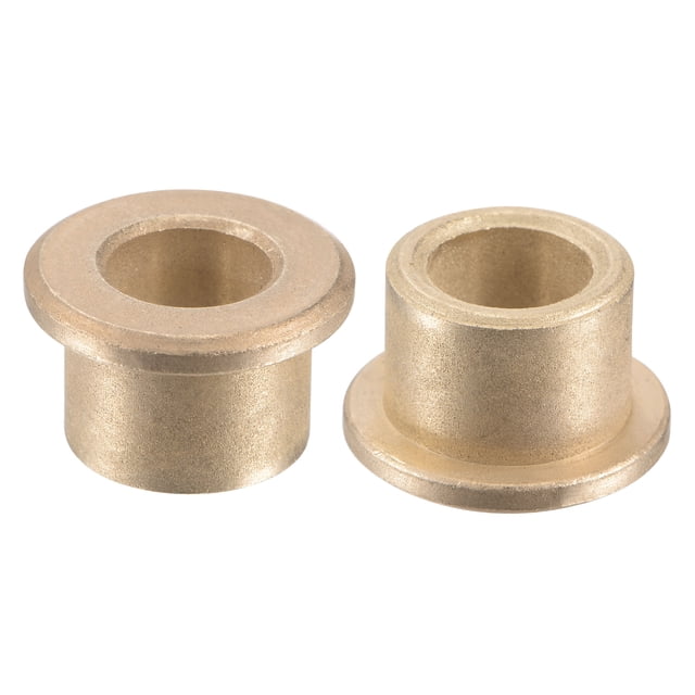 Unique Bargains 8x12x10mm Roulements à Brides Bronze Fritté Bague Auto-Lubrifiante 2 Pack