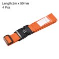 thumbnail image 4 of Unique Bargains Luggage Strap Suitcase Belt with Buckle, Combination Lock, 2Mx5cm Adjustable PP Travel Packing Accessory Orange, 4 of 6