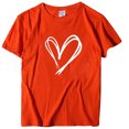 thumbnail image 2 of Jsaierl T-Shirts Imprimés Amour de la Saint-Valentin pour Femmes Été Manches Courtes Col Rond T-Shirts Mignons Polyvalents Défilé T-Shirts Confortables et Doux, 2 of 3