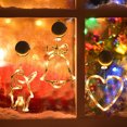 thumbnail image 4 of Christmas atmosphere decorative light LED light Christmas Green Santa suction cup light window light Hanging light window, 4 of 5