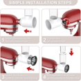 thumbnail image 3 of DEBGFS Slicer Shredder Attachments for KitchenAid Stand Mixers  Food Slicer Accessory with 3 Blades, 3 of 7